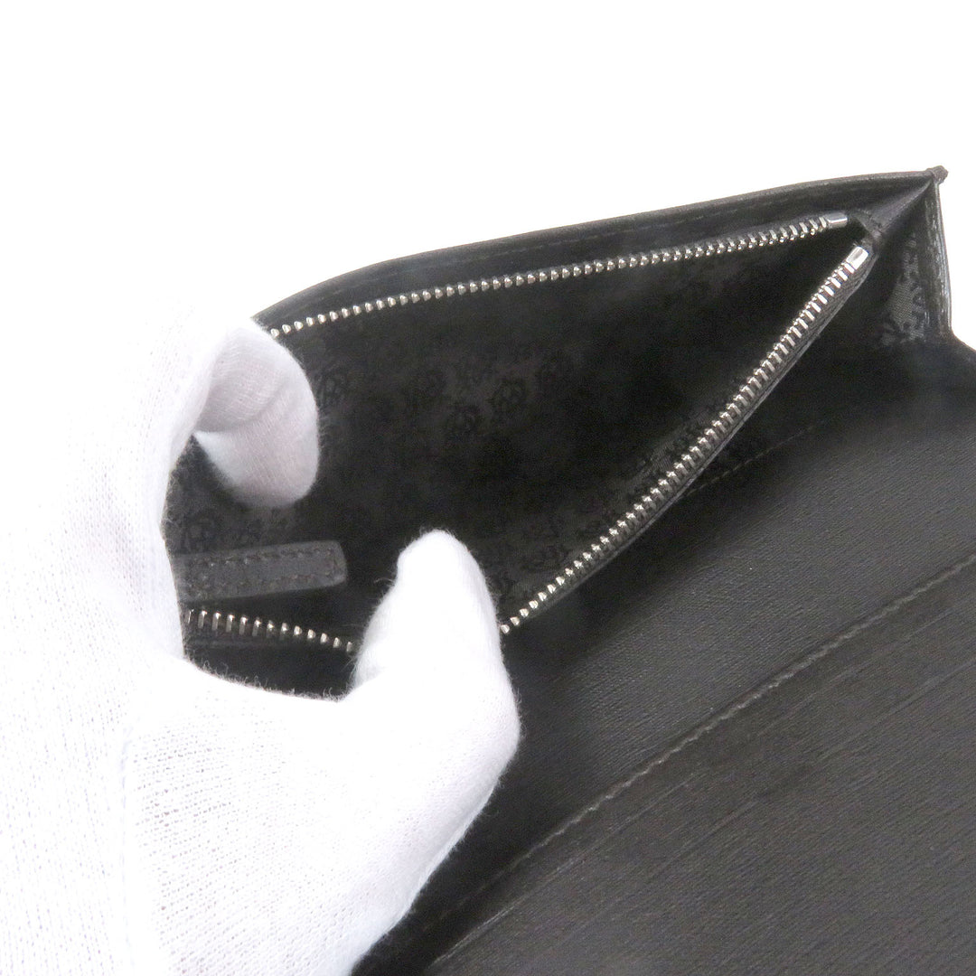 Pristine Dunhill Purse sidecar Long wallet black leather mens