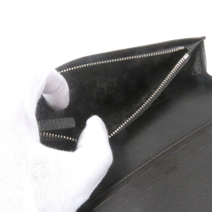 Pristine Dunhill Purse sidecar Long wallet black leather mens