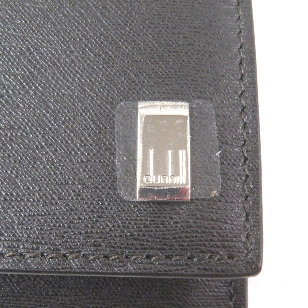 Pristine Dunhill Purse sidecar Long wallet black leather mens