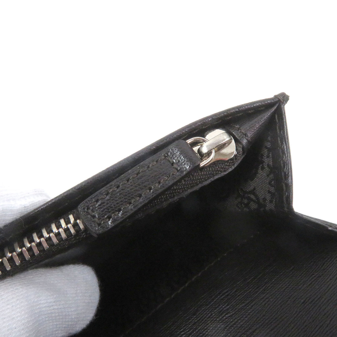 Pristine Dunhill Purse sidecar Long wallet black leather mens
