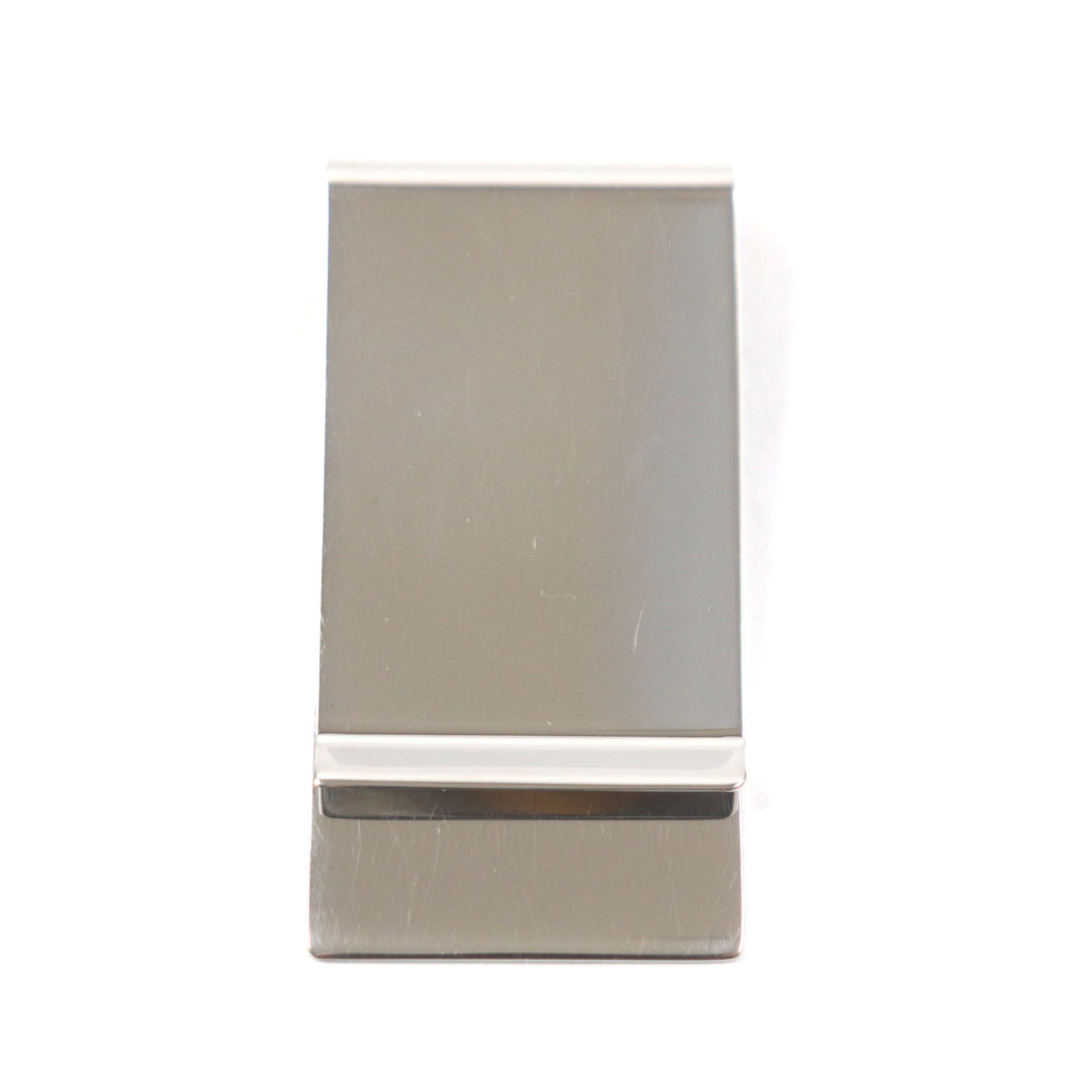 Very Good GUCCI Money clip Diamante Bill Clip with Logo Silver mens