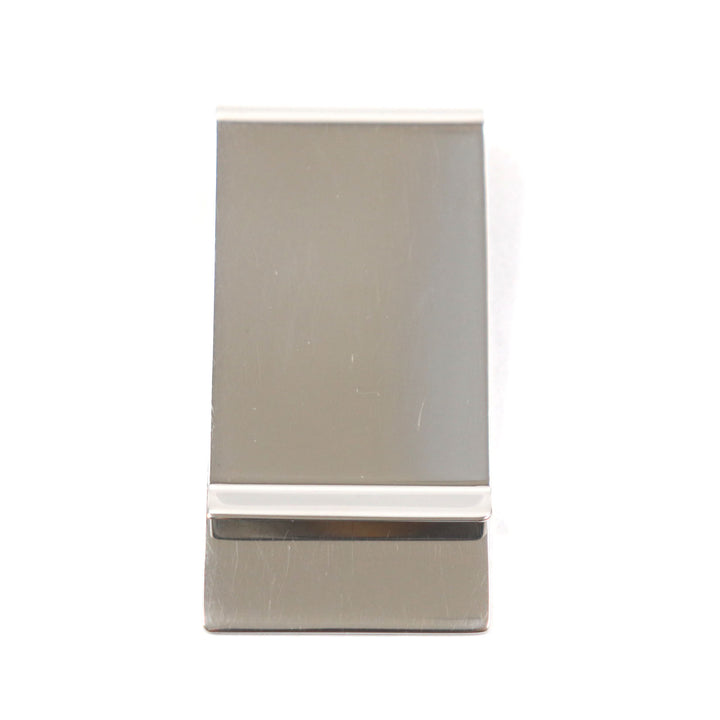 Very Good GUCCI Money clip Diamante Bill Clip with Logo Silver mens