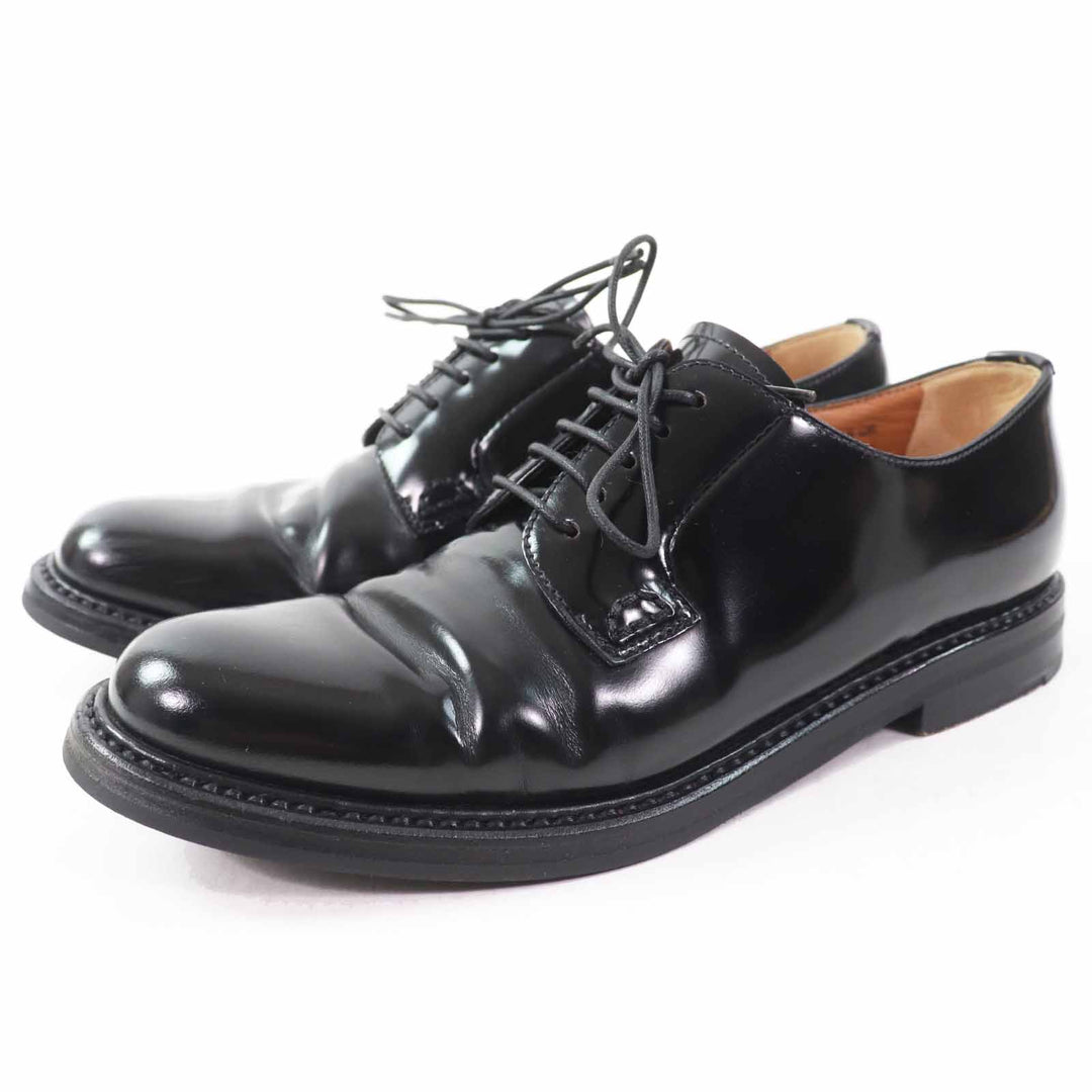 Great CHURCH'S Leather shoes Polished Binder Derby Shoes/ black leather Women 35