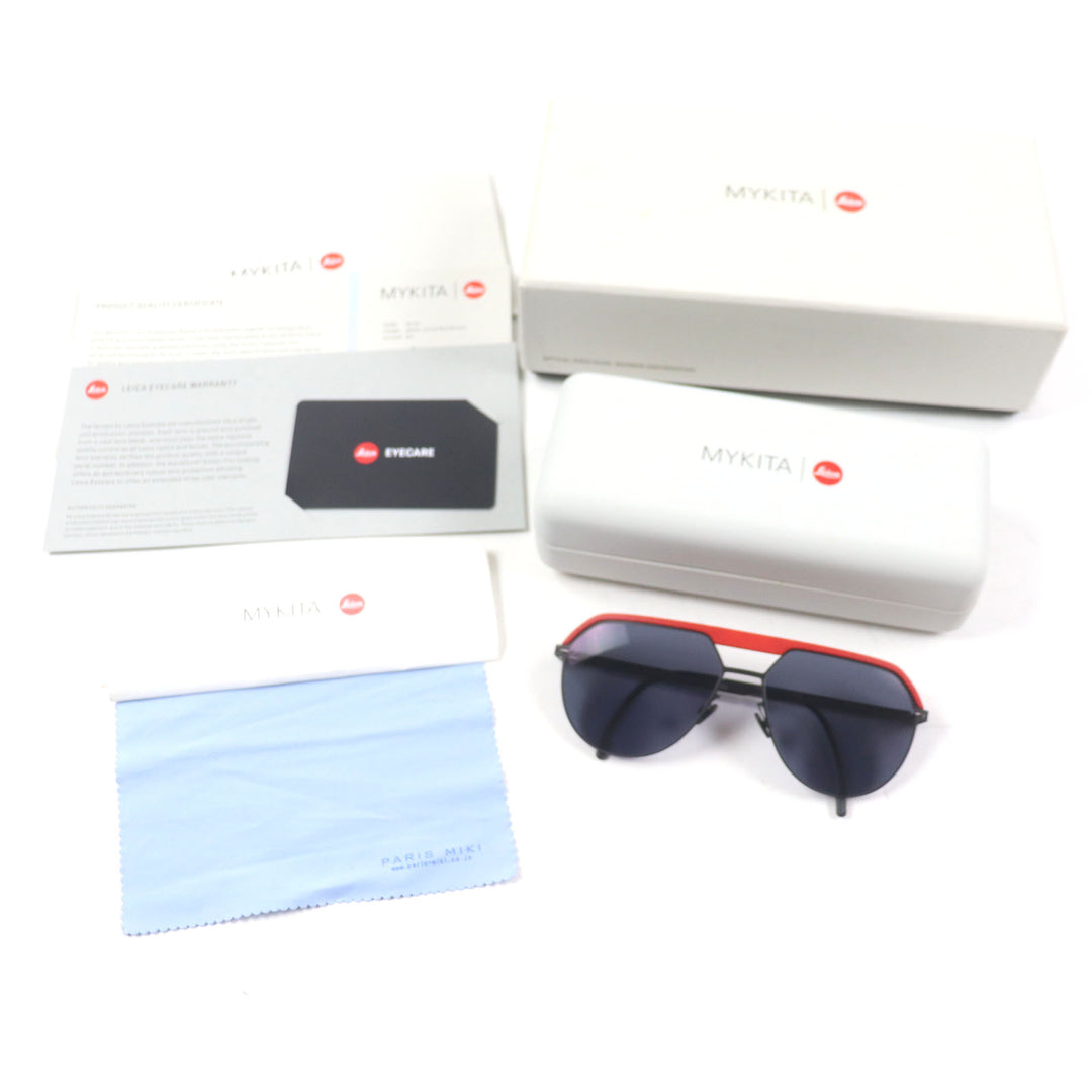 Excellent MYKITA LEICA sunglasses Handmade Current product PATENTED Black red mens ML02