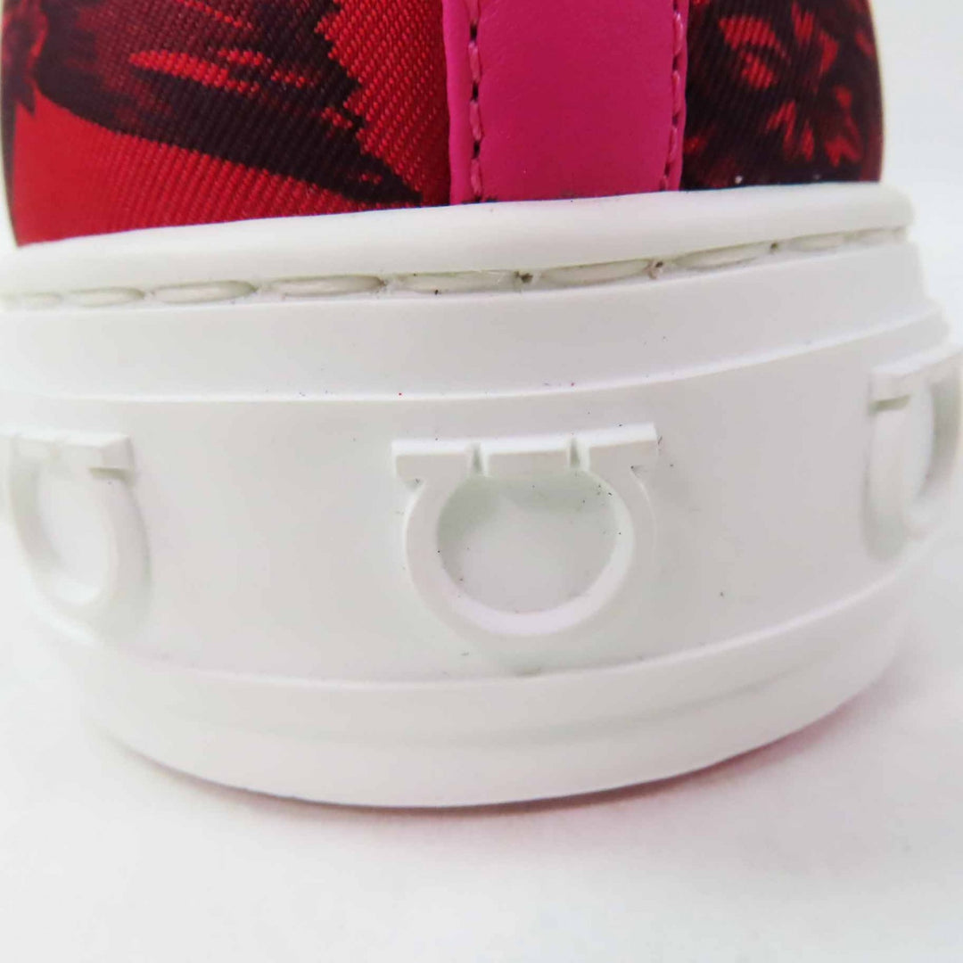 Pristine Salvatore Ferragamo High cut sneakers MAFALDA 1 Red pink fabric Women