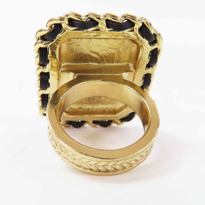 Pristine CHANEL Ring black Women B23A