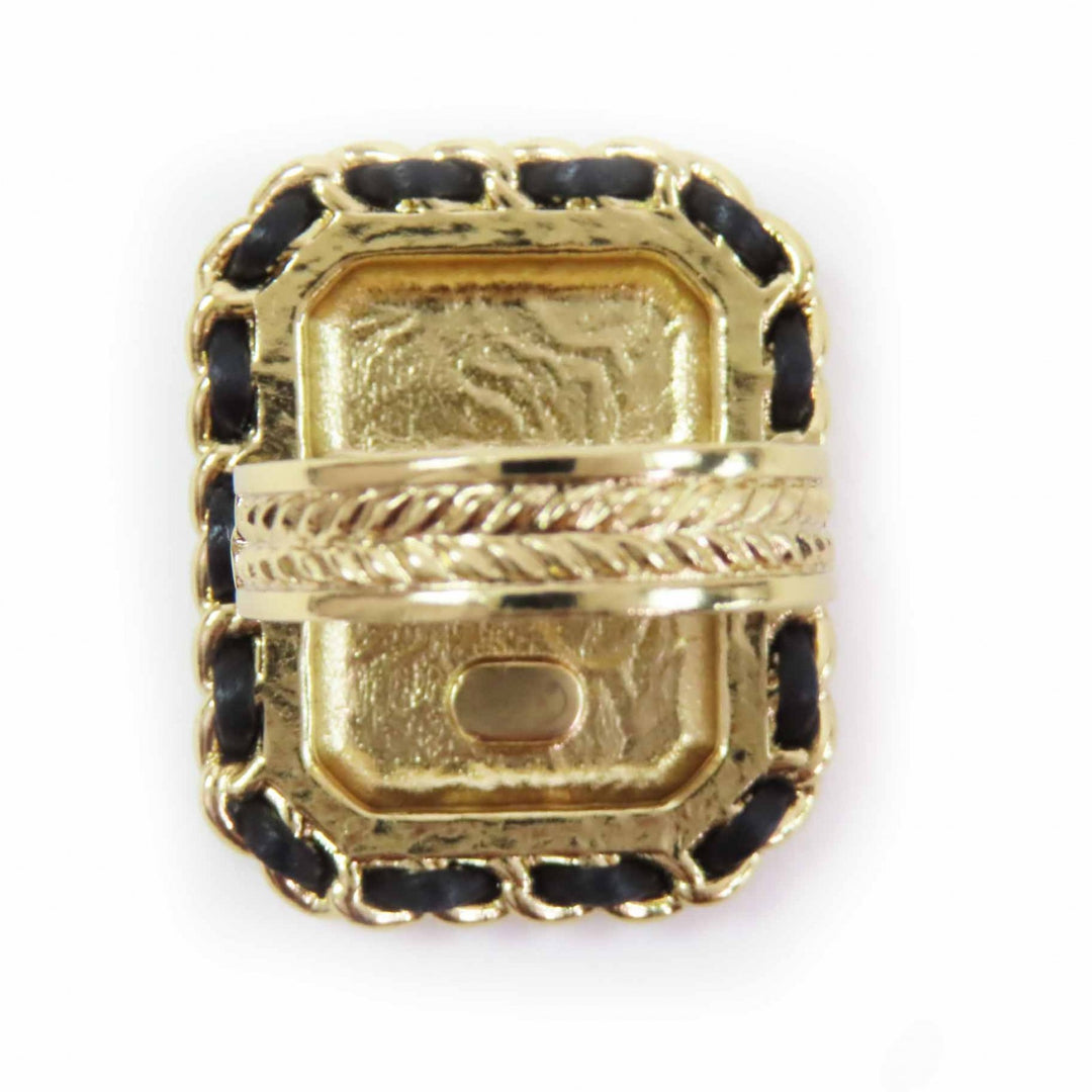 Pristine CHANEL Ring black Women B23A