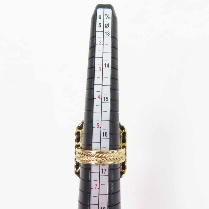 Pristine CHANEL Ring black Women B23A