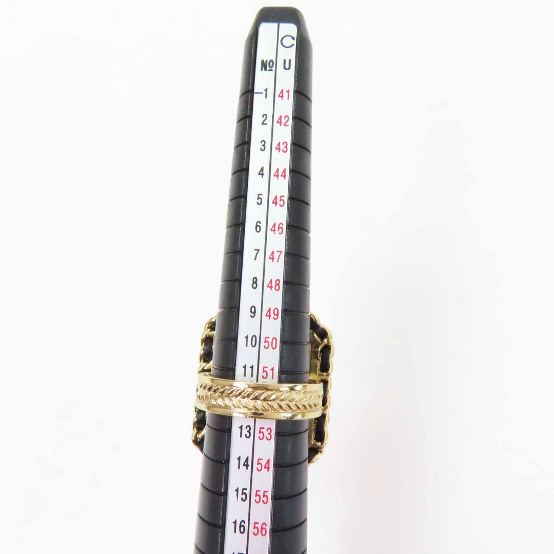 Pristine CHANEL Ring black Women B23A