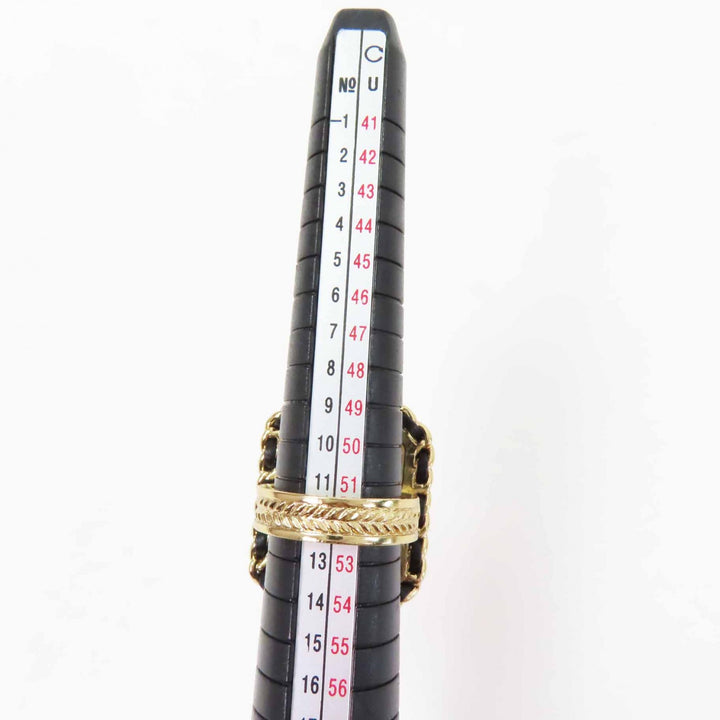 Pristine CHANEL Ring black Women B23A
