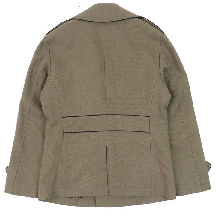 Great BURBERRY BLACK LABEL Double breasted jacket with epaulettes Khaki mens M