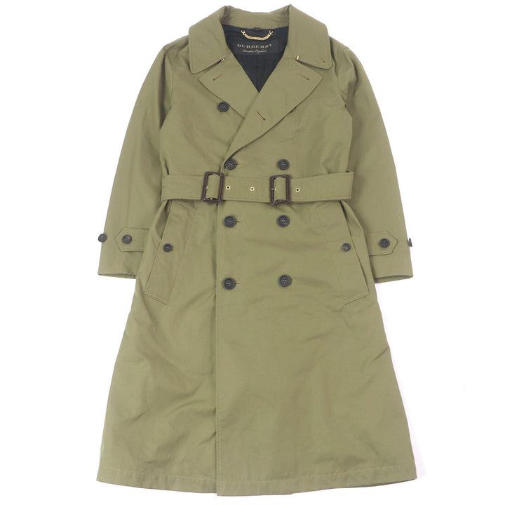 Excellent BURBERRY trench coat Logo button khaki cotton mens 44 4551350