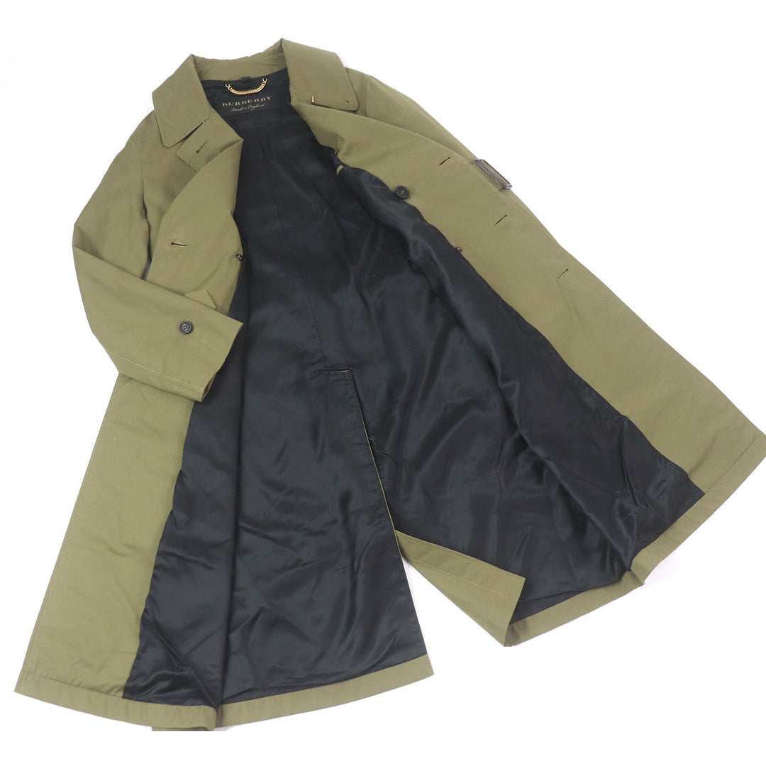 Excellent BURBERRY trench coat Logo button khaki cotton mens 44 4551350