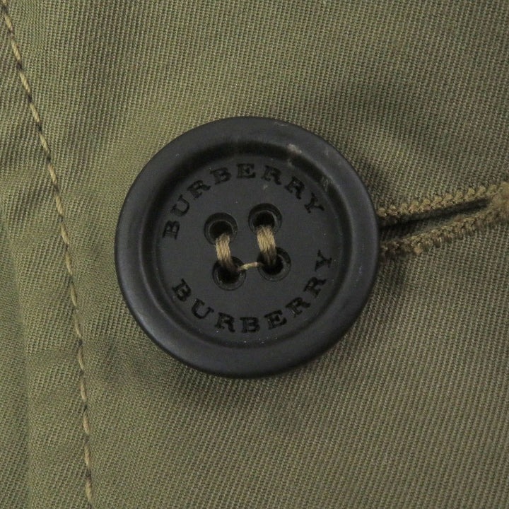 Excellent BURBERRY trench coat Logo button khaki cotton mens 44 4551350