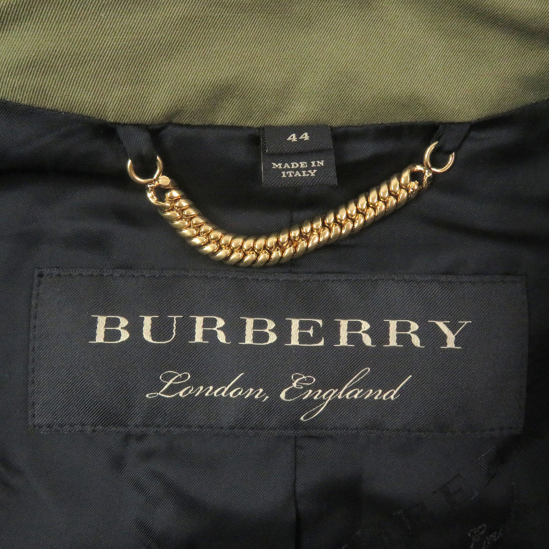 Excellent BURBERRY trench coat Logo button khaki cotton mens 44 4551350