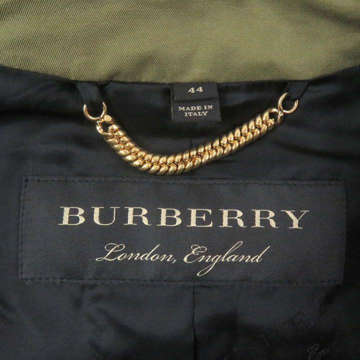 Excellent BURBERRY trench coat Logo button khaki cotton mens 44 4551350