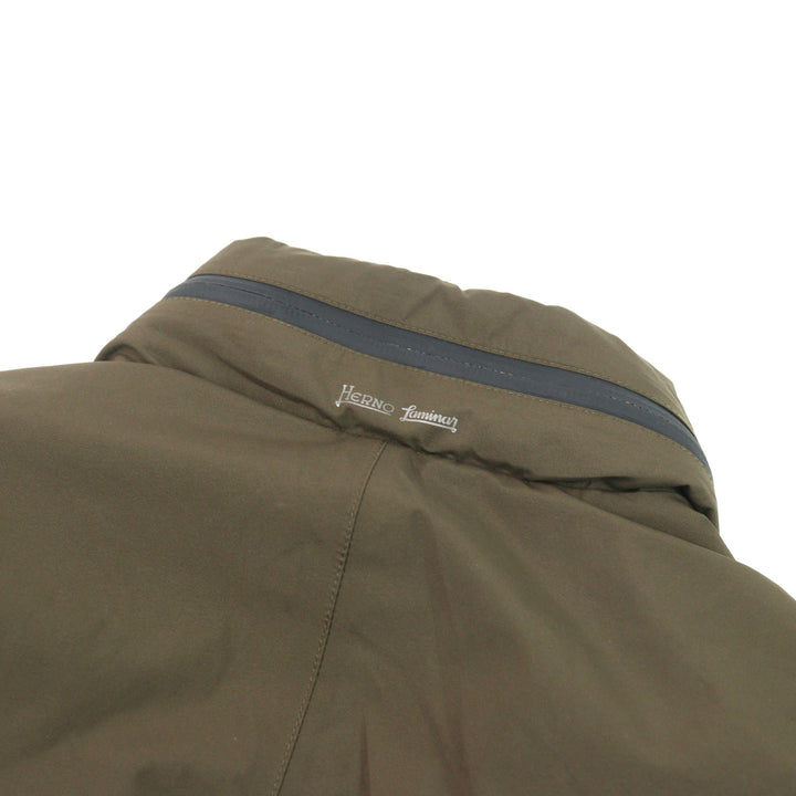 Very Good Herno Down jacket GORE-TEX M-65 Brown polyester mens 46 PI075UL