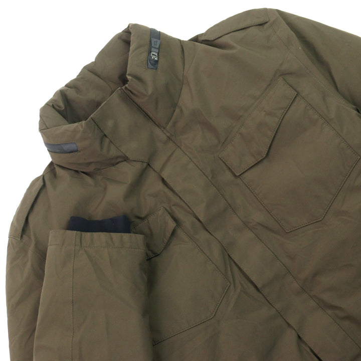 Very Good Herno Down jacket GORE-TEX M-65 Brown polyester mens 46 PI075UL