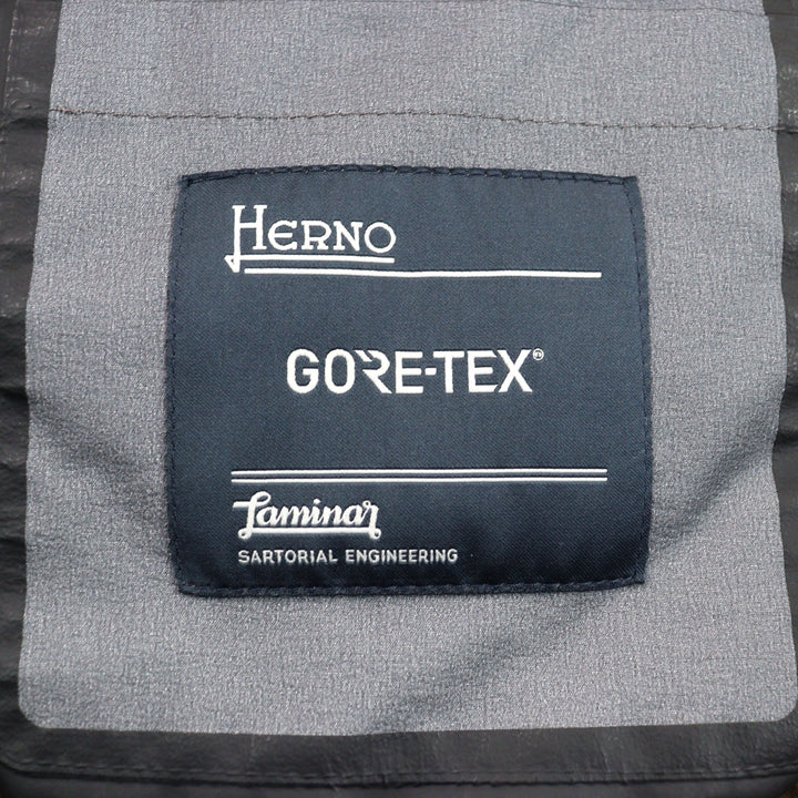 Very Good Herno Down jacket GORE-TEX M-65 Brown polyester mens 46 PI075UL