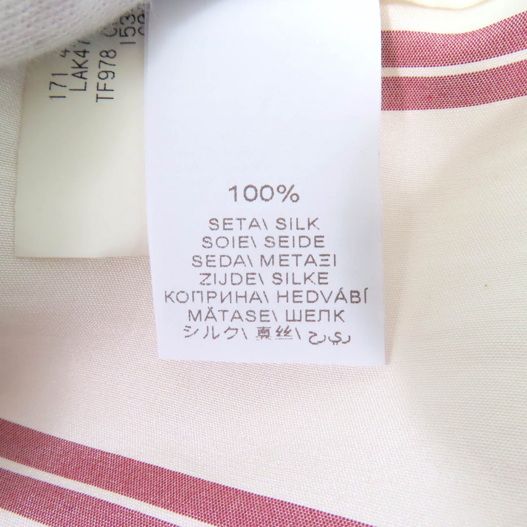 Excellent Brunello Cucinelli Short sleeve shirt Stripe Pattern silk Women XS