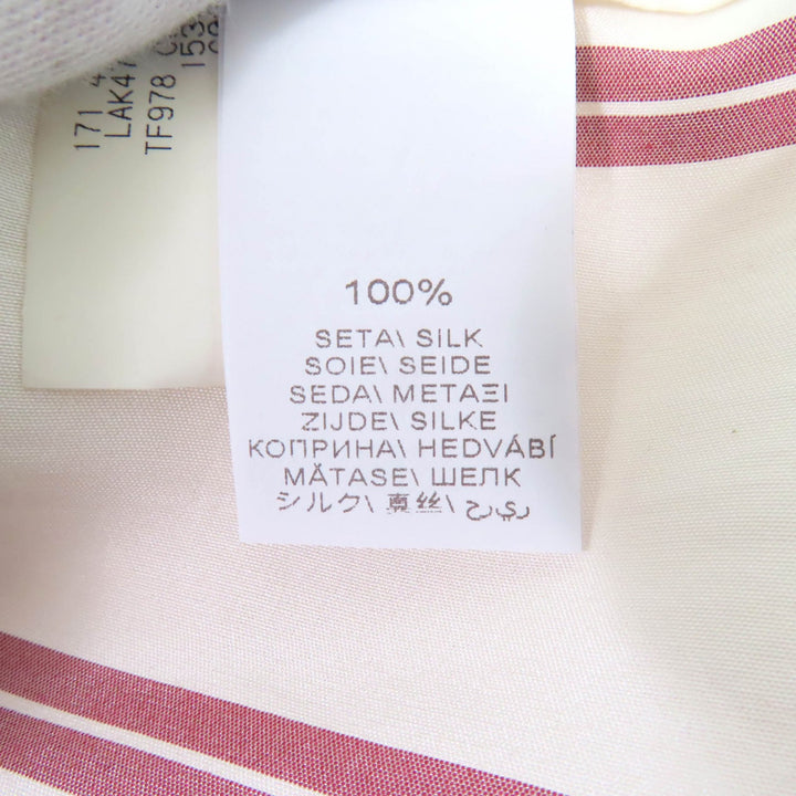 Excellent Brunello Cucinelli Short sleeve shirt Stripe Pattern silk Women XS