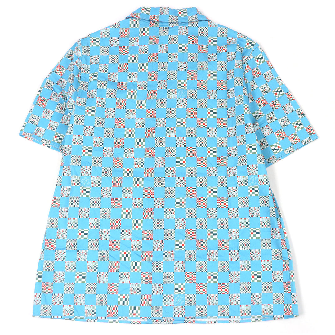 Pristine LOUIS VUITTON Short sleeve shirt Distorted Damier All-over pattern