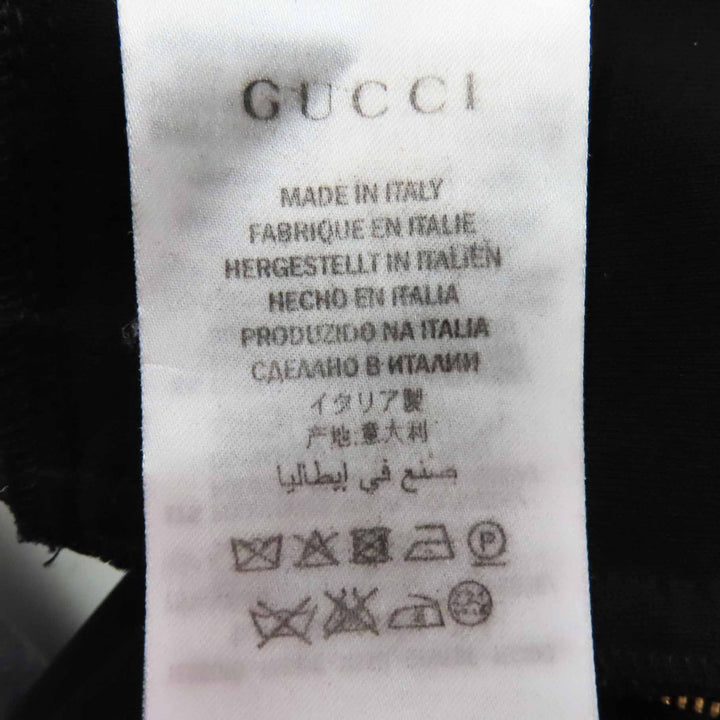 Great GUCCI one piece GG pearl button short sleeves black Rayon Women XS 445275