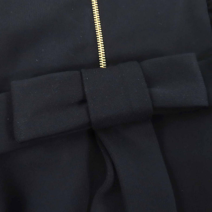 Great GUCCI one piece GG pearl button short sleeves black Rayon Women XS 445275
