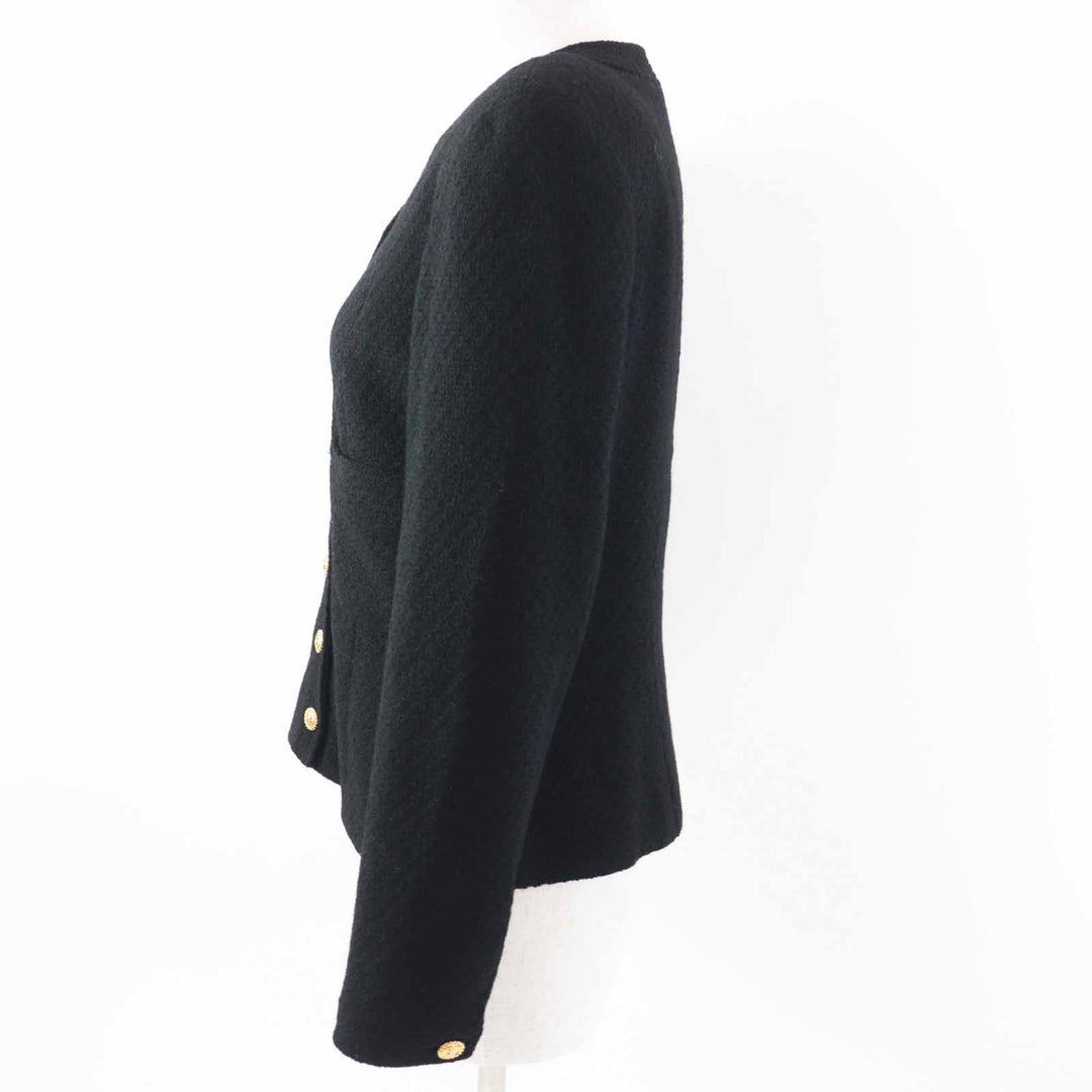 Great CHANEL Jacket black wool Women 40