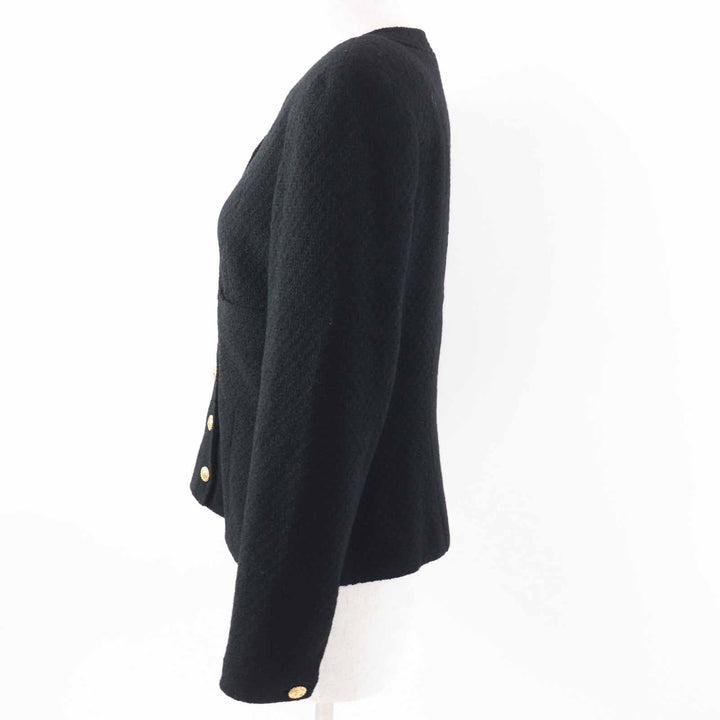 Great CHANEL Jacket black wool Women 40