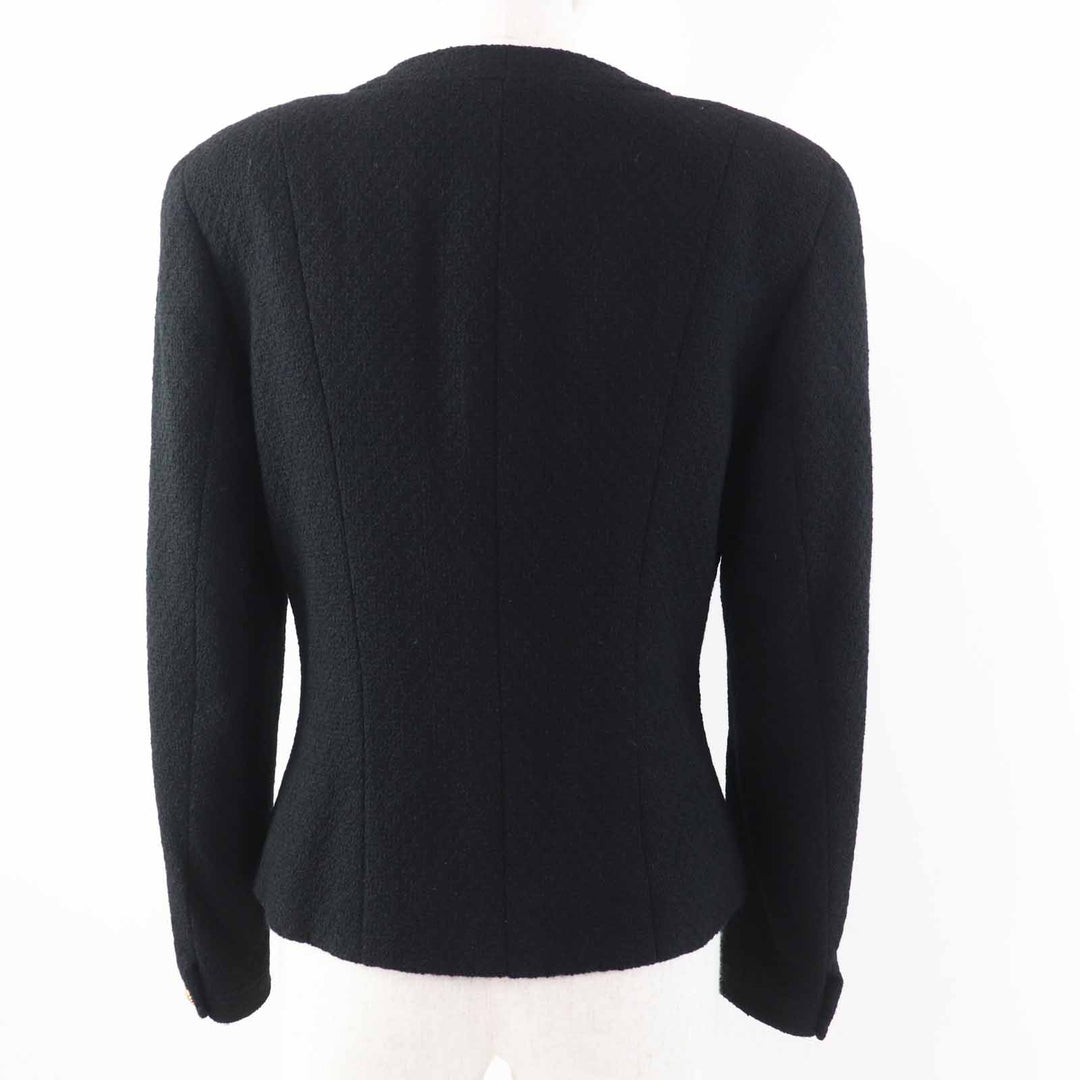 Great CHANEL Jacket black wool Women 40