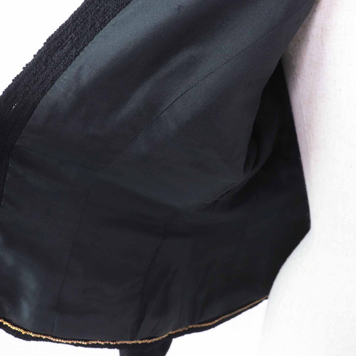 Great CHANEL Jacket black wool Women 40