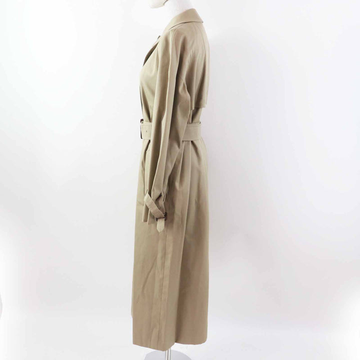 Excellent Aquascutum coat Back Check Pattern beige cotton Women