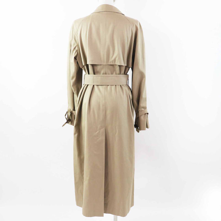 Excellent Aquascutum coat Back Check Pattern beige cotton Women