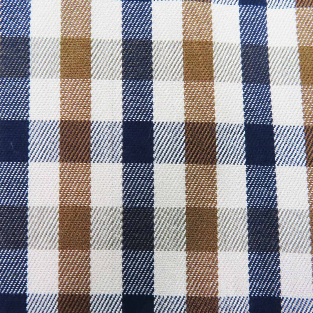 Excellent Aquascutum coat Back Check Pattern beige cotton Women