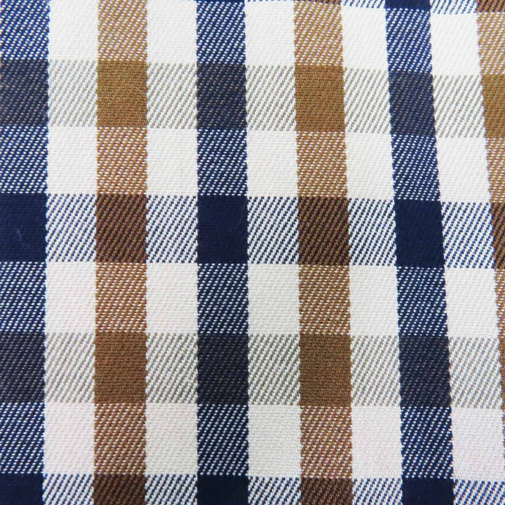 Excellent Aquascutum coat Back Check Pattern beige cotton Women