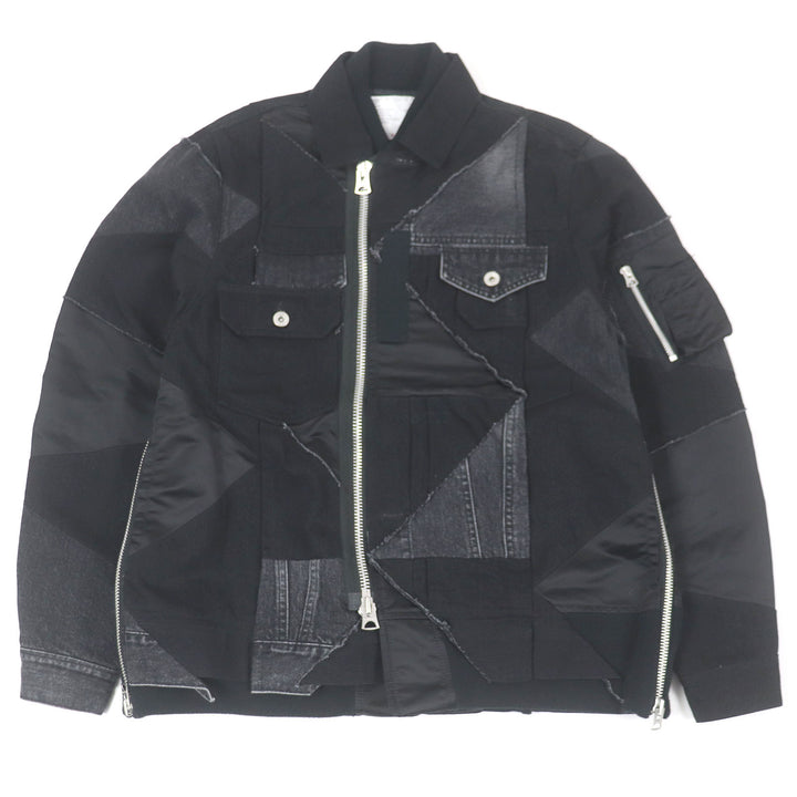 Excellent Sacai Blouson Solid Mix Blouson Hank William Thomas mens 1 21-02447M