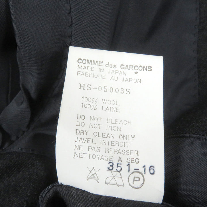 Excellent COMME des GARCONS HOMME suit 80s two-piece set single Dark gray mens S HS-05003S
