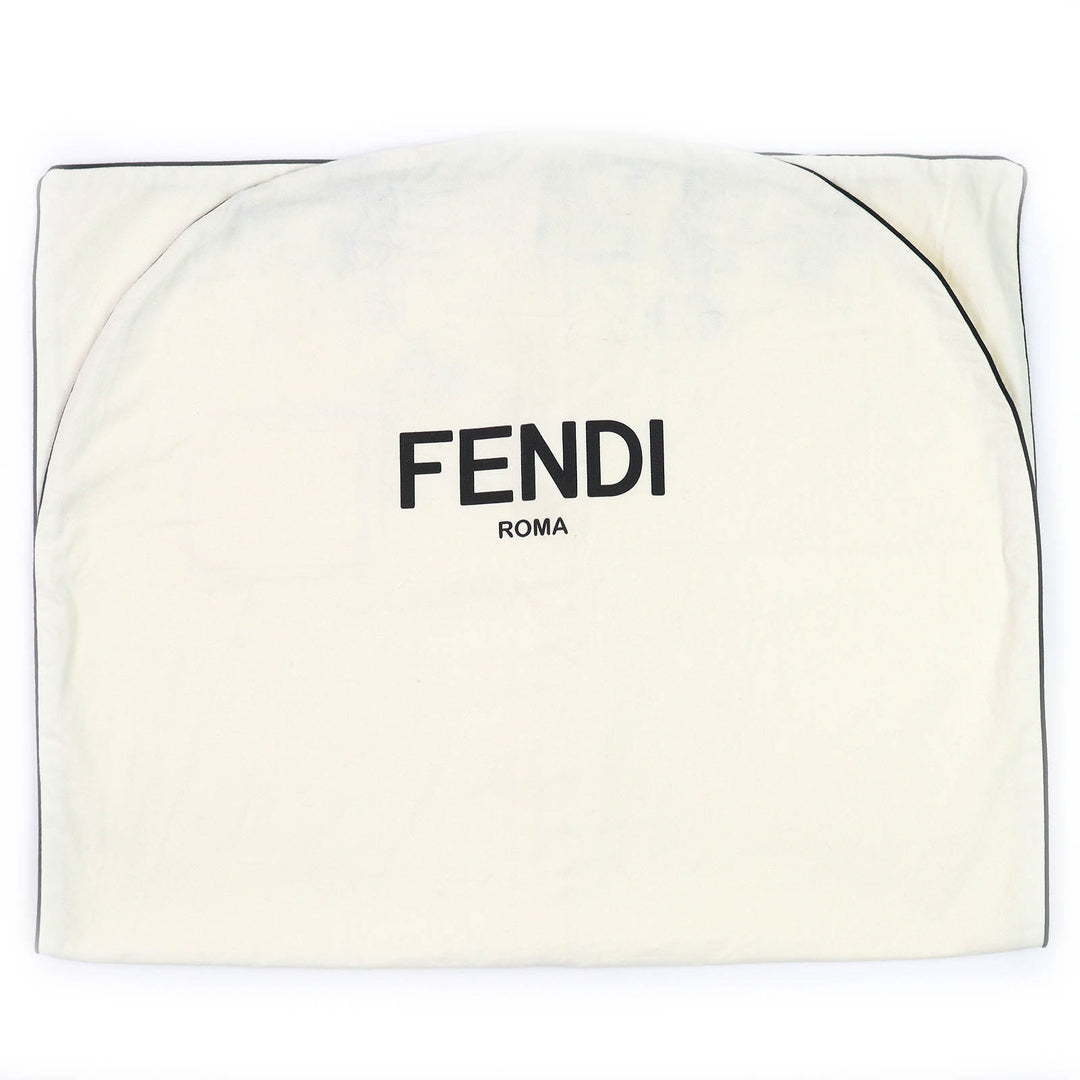Excellent FENDI tailored jacket Lining FF logo Zucca Pattern black cashmere mens 52 FJ0562