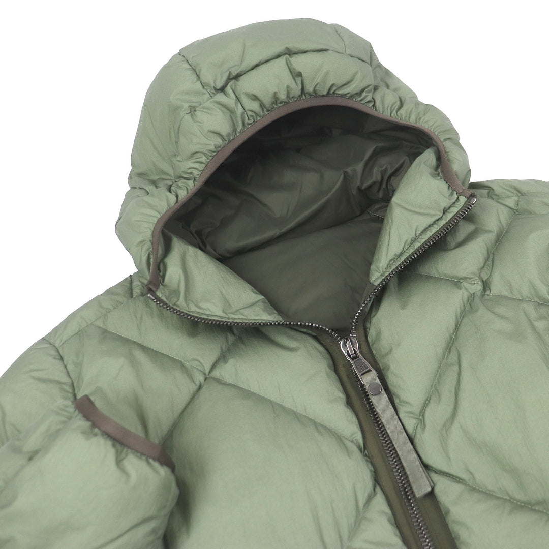 Excellent MONCLER Down jacket REYNAUD Hooded Sage green Nylon mens 0