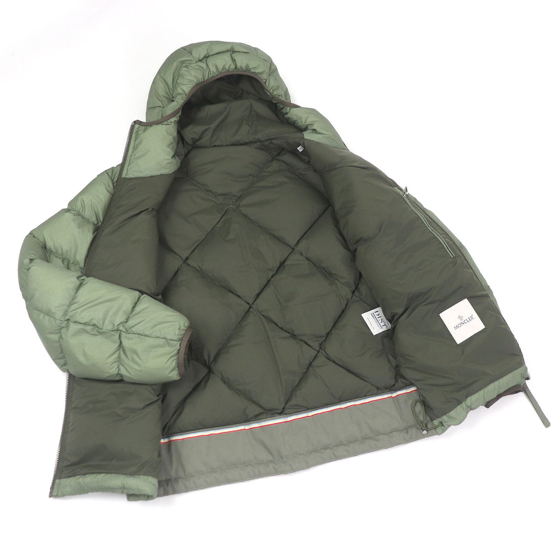 Excellent MONCLER Down jacket REYNAUD Hooded Sage green Nylon mens 0