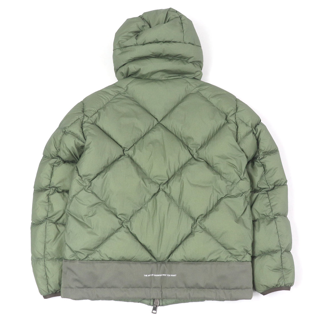 Excellent MONCLER Down jacket REYNAUD Hooded Sage green Nylon mens 0