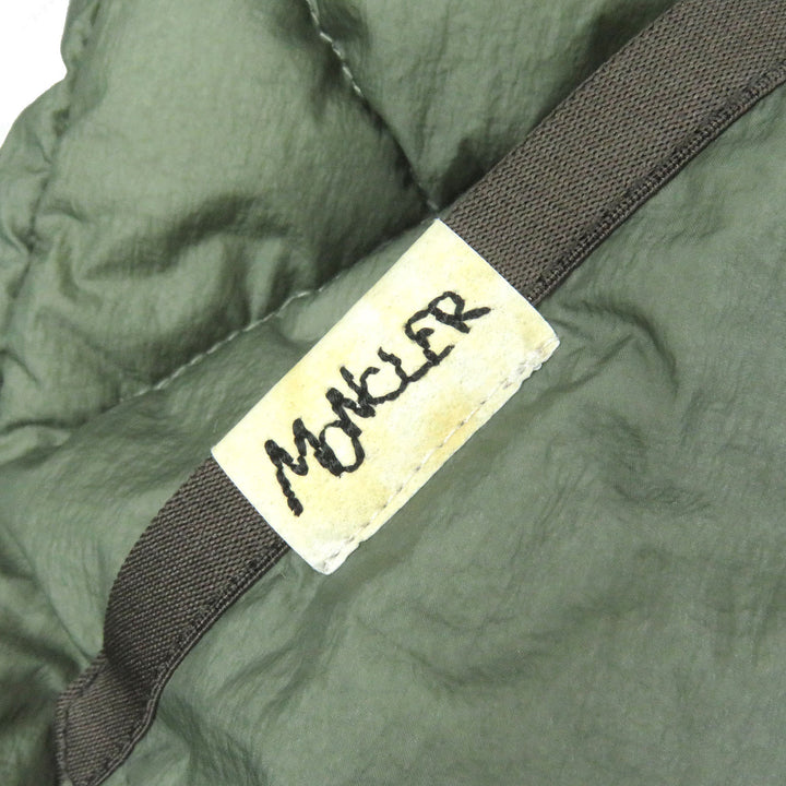 Excellent MONCLER Down jacket REYNAUD Hooded Sage green Nylon mens 0