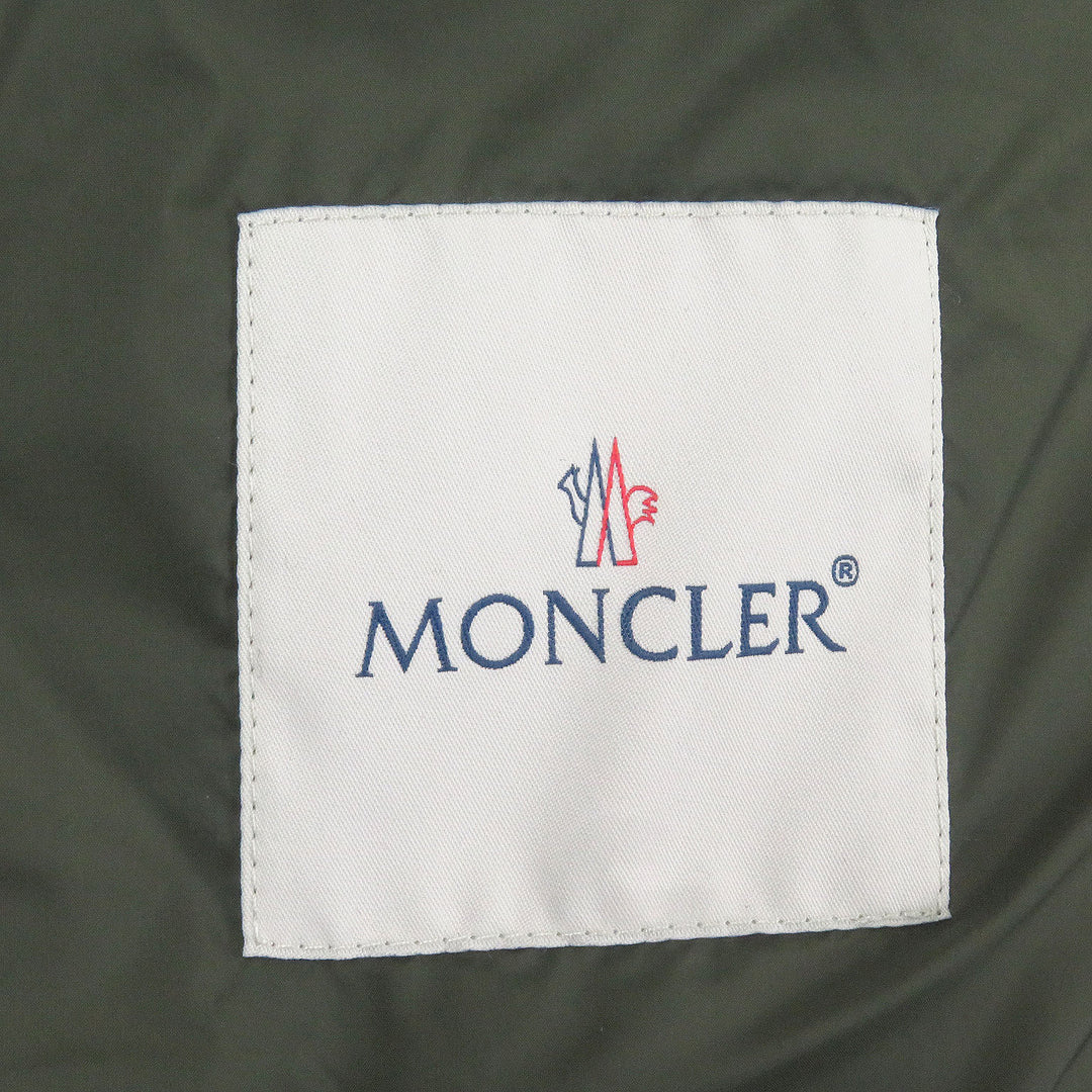 Excellent MONCLER Down jacket REYNAUD Hooded Sage green Nylon mens 0