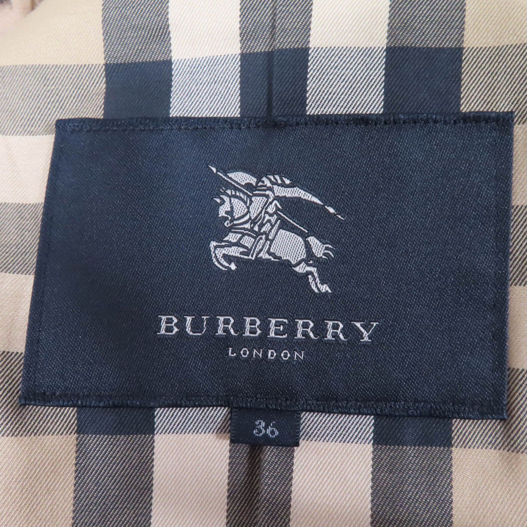 Great BURBERRY LONDON trench coat Wool liner with Nova check pattern lining Women 36