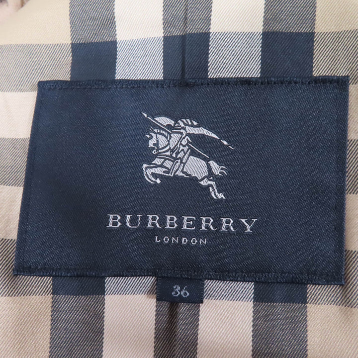 Great BURBERRY LONDON trench coat Wool liner with Nova check pattern lining Women 36