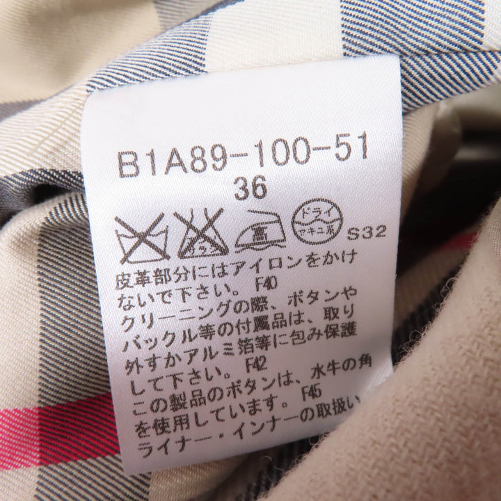 Great BURBERRY LONDON trench coat Wool liner with Nova check pattern lining
