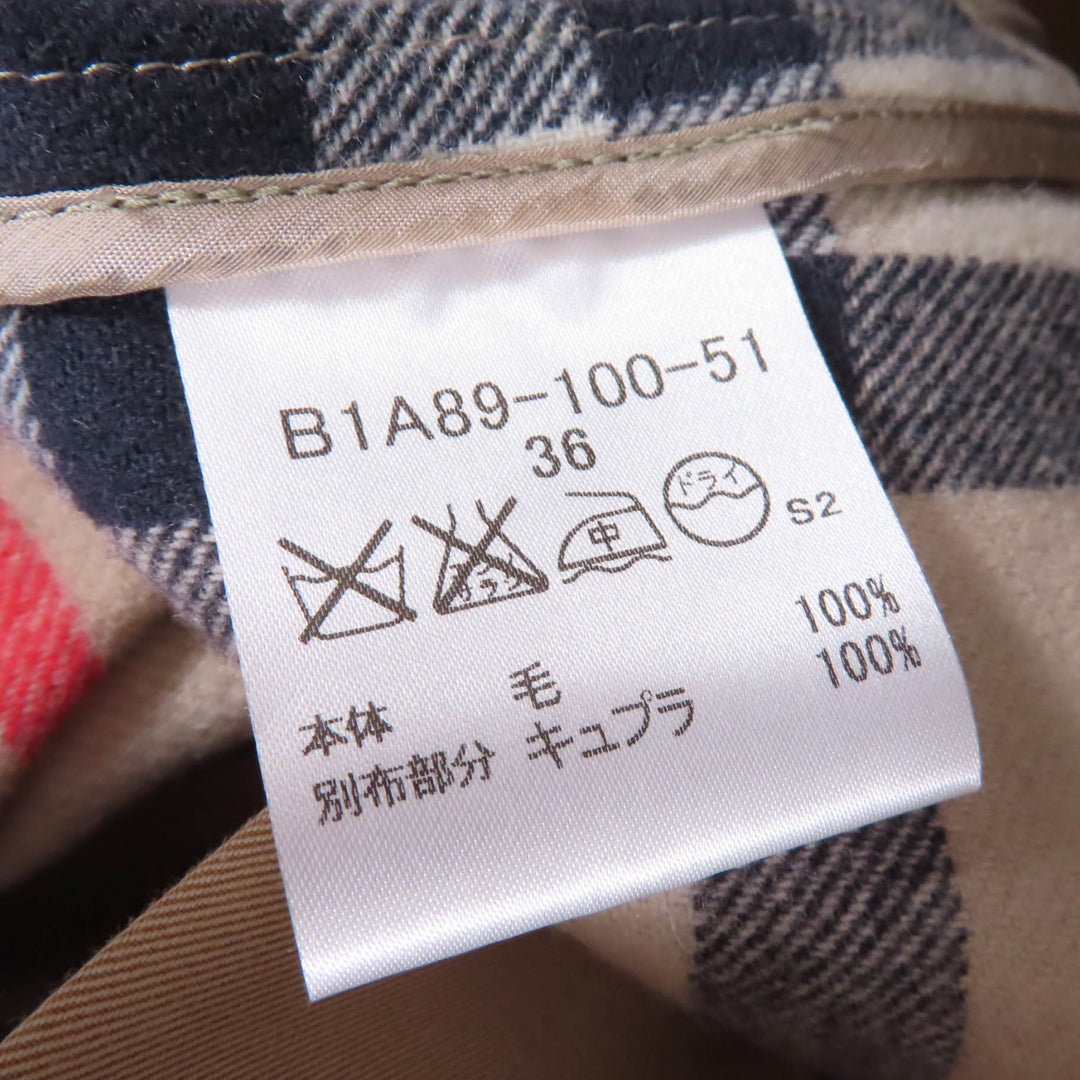 Great BURBERRY LONDON trench coat Wool liner with Nova check pattern lining