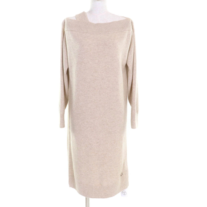 HERMES one piece beige cashmere Women 36 4H2541D1