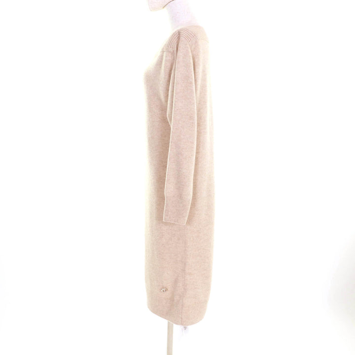 HERMES one piece beige cashmere Women 36 4H2541D1